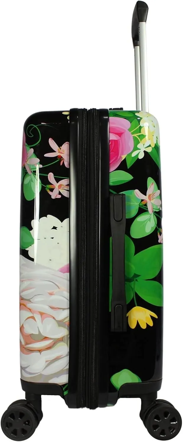 World Traveler Seasons Hardside 2-Piece Carry-On Spinner Luggage Set, Peonies, One_Size